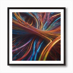 Colorful Wires 20 Art Print