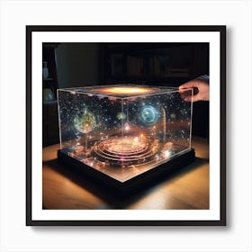 Galaxy In A Cube Art Print