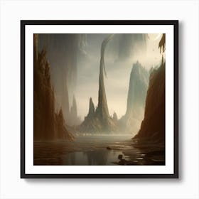 Rocky Landscape Art Print