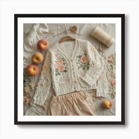 Peach Blossoms Art Print