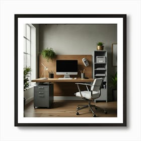 Office working Table  Art Print