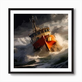 The north sea Art Print