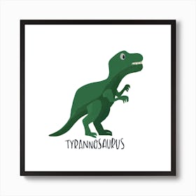 Tyrannosaurus Square Art Print