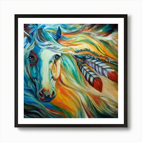 Indian Horse Art Print