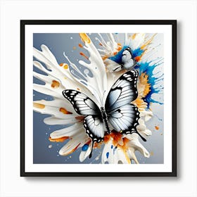 Butterfly Splash Art Print