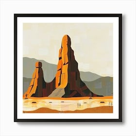 Sand Castles Art Print