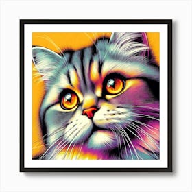 Feline Creative Cat Illustration 75 1 Art Print