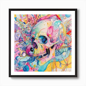 Skull Art 10 Art Print