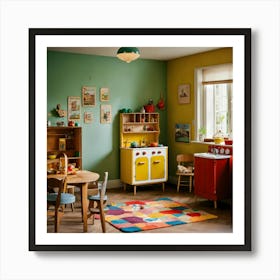 Children S Room From The 1950s Art Print