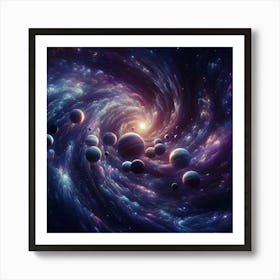 Galaxy In Space 10 Art Print