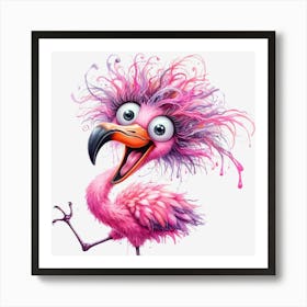 Pink Flamingo 7 Art Print