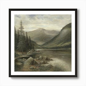 Mountain Lake 1 Art Print