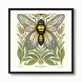 Bee Print Art Print