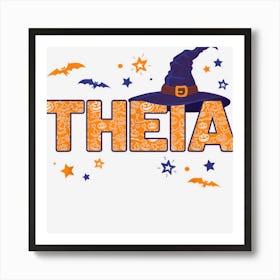 Greek Aunt Theia Halloween Witch Cute Auntie Greece Art Print