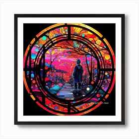 Stained Glass Window 1 Art Print