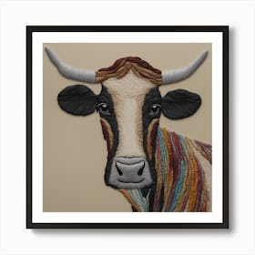 Texas Cow Art Print