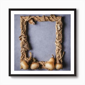 Frame With Pears Art Print