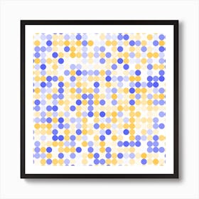 Dots On A White Background Art Print