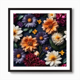 Floral Wallpaper 20 Art Print