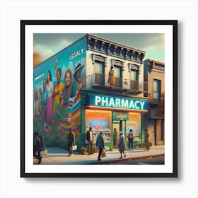 Pharmacy In A Ghetto Art Print