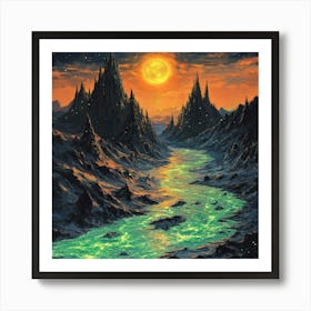 River Of Light Art Print