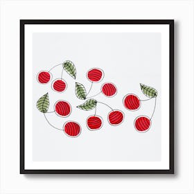 Red Cherries Art Print