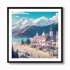 Russian Village Art Print