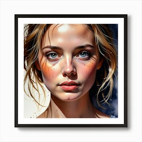 Portrait Of A Girl 22 Art Print