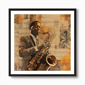 Saxophone Player 39 Art Print