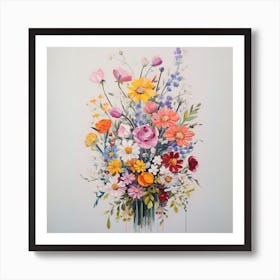 Flowers In A Vase 20 Art Print