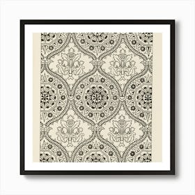 Vintage Geometrical Patterns 5 Art Print