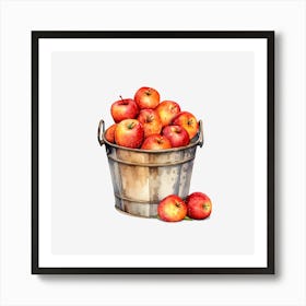 Apples In A Bucket 5 Art Print