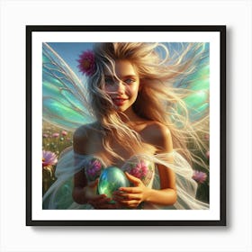 Fairy In The Meadow Art Print