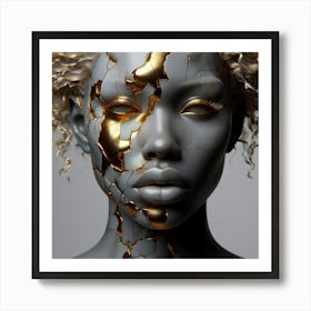 Gold And Silver Art Print