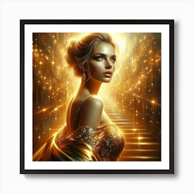 Beautiful woman 9 Art Print