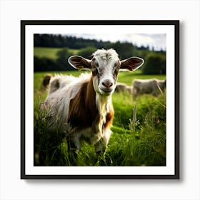 Pasture Rural Farm Goat Nature Farming Natural Countryside Animal Herd Agriculture Meadow (5) Art Print