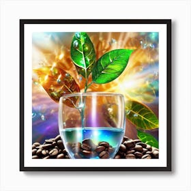 Coffee Beans In A Glass 1 Art Print