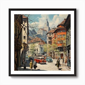 Switzerland Street Scene 4 Art Print