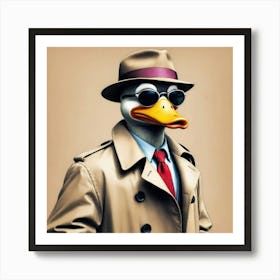 Duck In A Suit 12 Art Print