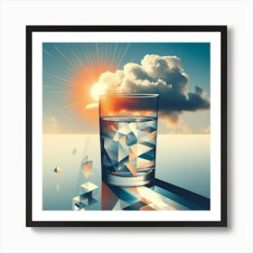 Glass Of Water 2 Art Print