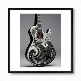 Yin and Yang in Guitar Harmony 2 Art Print