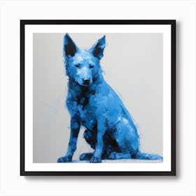 Blue Dog 2 Art Print