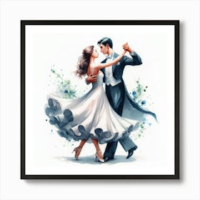 Waltz dance 1 Art Print