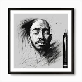 Portrait Of A Man Art Print