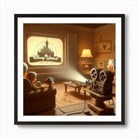 Vintage Home Movies 9 Art Print