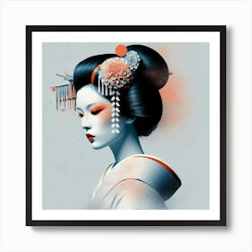 Japan Geisha Visual 56 Art Print