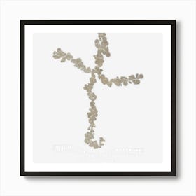 Laminin Christian Jesus Cross Art Print