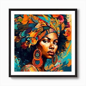 African Woman 42 Art Print