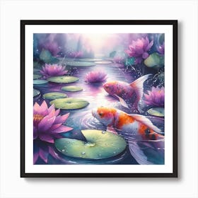 Koi Pond 5 Art Print