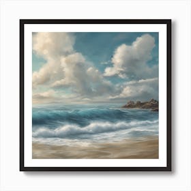 Seascape Painting Art Print